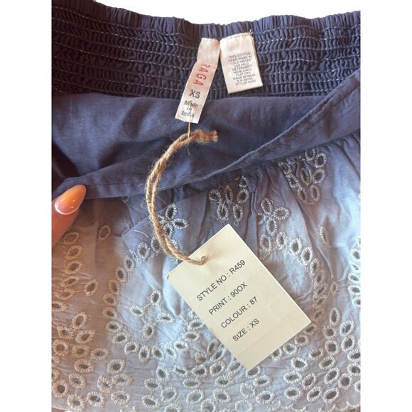 Raga XS Womens Blue Ombre Layered Lace Embroidered Mini Skort - Picture 4 of 5
